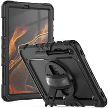 Заредете изображение във визуализатора на галерията – Tech-Protect Solid360 case for Samsung Galaxy Tab S7+ / S8+ / S7 FE 12.4" - black
