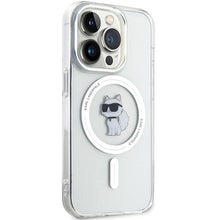 Заредете изображение във визуализатора на галерията – Karl Lagerfeld IML Choupette MagSafe case for iPhone 13 Pro Max - transparent
