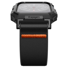 Заредете изображение във визуализатора на галерията – Spigen Lite Fit Pro case with strap for Apple Watch 4 / 5 / 6 / 7 / 8 / 9 / SE (44 / 45 mm) - matte black
