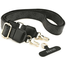 Заредете изображение във визуализатора на галерията – GUESS case for IPHONE 17 Pro compatible with MagSafe GUHMP17LP4G4DCSK (PU W/ Strass Logo &amp; Big Strap Metal Buttons) black
