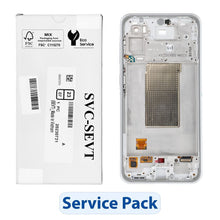 Заредете изображение във визуализатора на галерията – ServicePack LCD Display SAMSUNG A36 5G A366B White GH82-36841B
