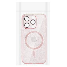 Заредете изображение във визуализатора на галерията – Glitter Magsafe Case for Iphone 12 Pro pink clear
