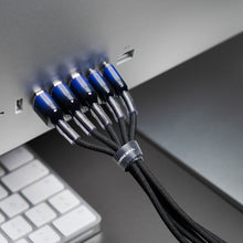 Заредете изображение във визуализатора на галерията – FORCELL F-ENERGY C356 cable Type C to Lightning PD 3A 27W Gradient 1 m black
