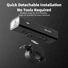 Заредете изображение във визуализатора на галерията – Rockbros 24710012001 front bicycle light 800 lm + USB-C - USB-A cable - black

