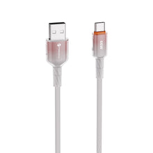 Заредете изображение във визуализатора на галерията – FORCELL F-ENERGY C352 cable USB A to Type C QC4.0 3A 66W Gradient 1 m white
