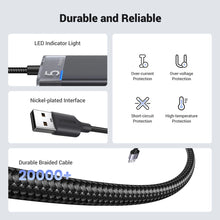 Заредете изображение във визуализатора на галерията – Ugreen CM653 HUB with 4 USB-A ports and USB-A power cable - black
