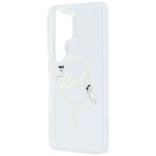 Заредете изображение във визуализатора на галерията – KARL LAGERFELD case for SAMSUNG S26 Ultra KLHMS26L5HKSCAH (Magnetic IML KC Script) transparent
