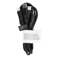 Заредете изображение във визуализатора на галерията – Cable Type C 3in1 for iPhone Lightning 8-pin + Type C + Micro C171 black
