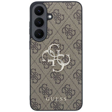 Заредете изображение във визуализатора на галерията – GUESS case for SAMSUNG S26 FE (Leather 4G Metal Logo) brown
