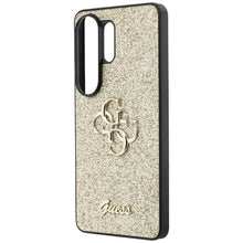 Заредете изображение във визуализатора на галерията – GUESS case for SAMSUNG S26 Ultra GUHCS26LHG4SGD (Fixed Glitter 4G Big Metal Logo) gold
