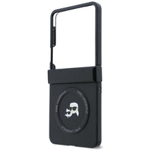 Заредете изображение във визуализатора на галерията – KARL LAGERFELD case for SAMSUNG GALAXY Z FLIP 8 compatible with MagSafe (Karl&amp;Choupette Saffiano Pins) black
