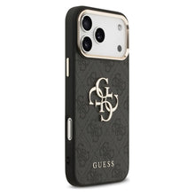Заредете изображение във визуализатора на галерията – GUESS case for IPHONE 17 Pro Max GUHCP17X4GMGCGR (PU W/ Big 4G Classic Logo) gold black
