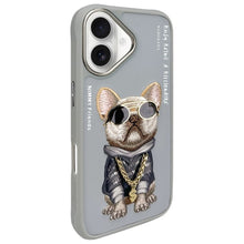 Заредете изображение във визуализатора на галерията – NIMMY case GLASSES COOL DOG for IPHONE 16 gray
