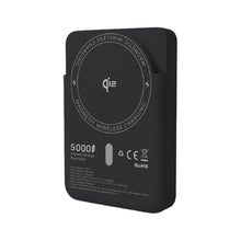 Заредете изображение във визуализатора на галерията – Powerbank compatible with MagSafe Forcell F-Energy MagStand QI2 F5K10 QC3.0 PD3.0 20W 5000 mAh black
