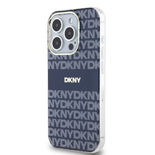 Заредете изображение във визуализатора на галерията – Original Case DKNY hardcase IML Mono &amp; Stripe MagSafe DKHMP15XHRHSEB for Iphone 15 Pro Max blue
