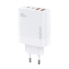 Заредете изображение във визуализатора на галерията – Dudao A65EU GaN network charger 2xUSB-A / 2xUSB-C PD 65W - white
