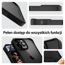 Заредете изображение във визуализатора на галерията – PanzerGlass ClearCase Case for iPhone 15 Pro Max with Military Grade Certification - Transparent and Black
