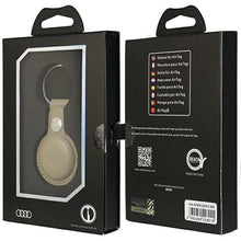 Заредете изображение във визуализатора на галерията – Audi Synthetic Leather AirTag case - beige
