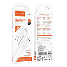 Заредете изображение във визуализатора на галерията – Cable USB A to Micro USB Hoco 2,4A 1 m X120 white
