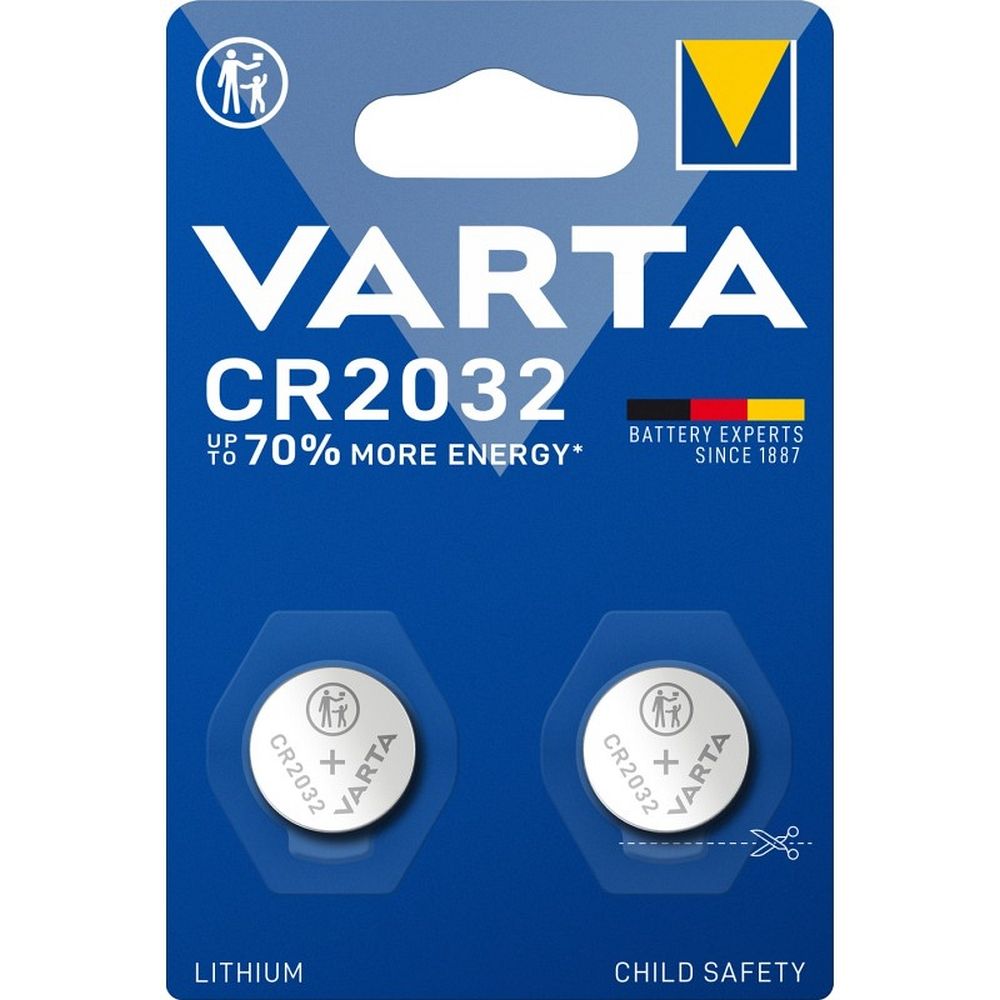 VARTA литиева батерия CR2032 (BIOS) 3V 2 бр.