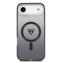 Заредете изображение във визуализатора на галерията – GUESS case for IPHONE 17 Air compatible with MagSafe GUHMP17MHGTMLCGK (IML Gradient W/ Triangle Logo) black
