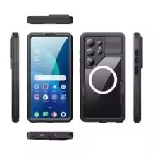 Заредете изображение във визуализатора на галерията – Case for Samsung S26 ULTRA Waterproof Shellbox MARS with metal ring black
