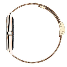 Заредете изображение във визуализатора на галерията – Smartwatch TITMO O-170 (AMOLED, bluetooth call, stainless steal gold mesh strap) gold

