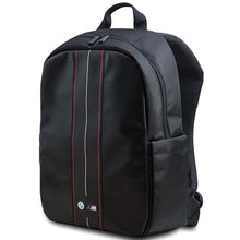 Заредете изображение във визуализатора на галерията – BMW Carbon &amp; Red Stripe backpack for a 16" laptop - black
