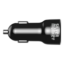 Заредете изображение във визуализатора на галерията – Silver Monkey SMA078 car charger 1xUSB-C 1xUSB-A 45W PD QC - black
