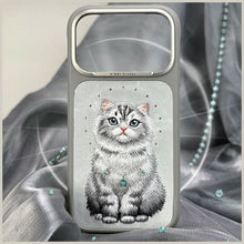Заредете изображение във визуализатора на галерията – NIMMY case LUCKY FASHION CAT compatible with MagSafe for IPHONE 18 Pro Max/17 Pro Max grey
