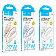 Заредете изображение във визуализатора на галерията – HOCO cable Type C to Lightning PD 27W X114 1 m white

