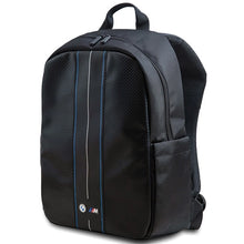 Заредете изображение във визуализатора на галерията – BMW Carbon &amp; Blue Stripe backpack for a 16" laptop - black
