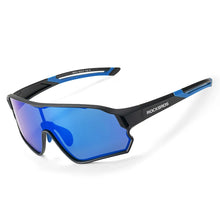 Заредете изображение във визуализатора на галерията – Rockbros 14110009001 photochromic cycling glasses for children 8-14 years old - black and blue
