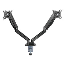 Заредете изображение във визуализатора на галерията – Silver Monkey UM-800 holder for two monitors on a gas spring - black
