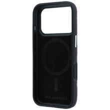Заредете изображение във визуализатора на галерията – KARL LAGERFELD case for IPHONE 18 Pro/17 Pro compatible with MagSafe (Mono Resin Logo) burgundy
