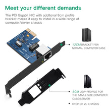 Заредете изображение във визуализатора на галерията – Ugreen US230 Gigabit 10/100/1000Mbps PCI-E network card - black

