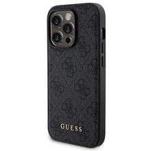 Заредете изображение във визуализатора на галерията – Guess 4G Metal Logo Case Set for iPhone 13 Pro Max + 5000mAh MagSafe Powerbank - Black
