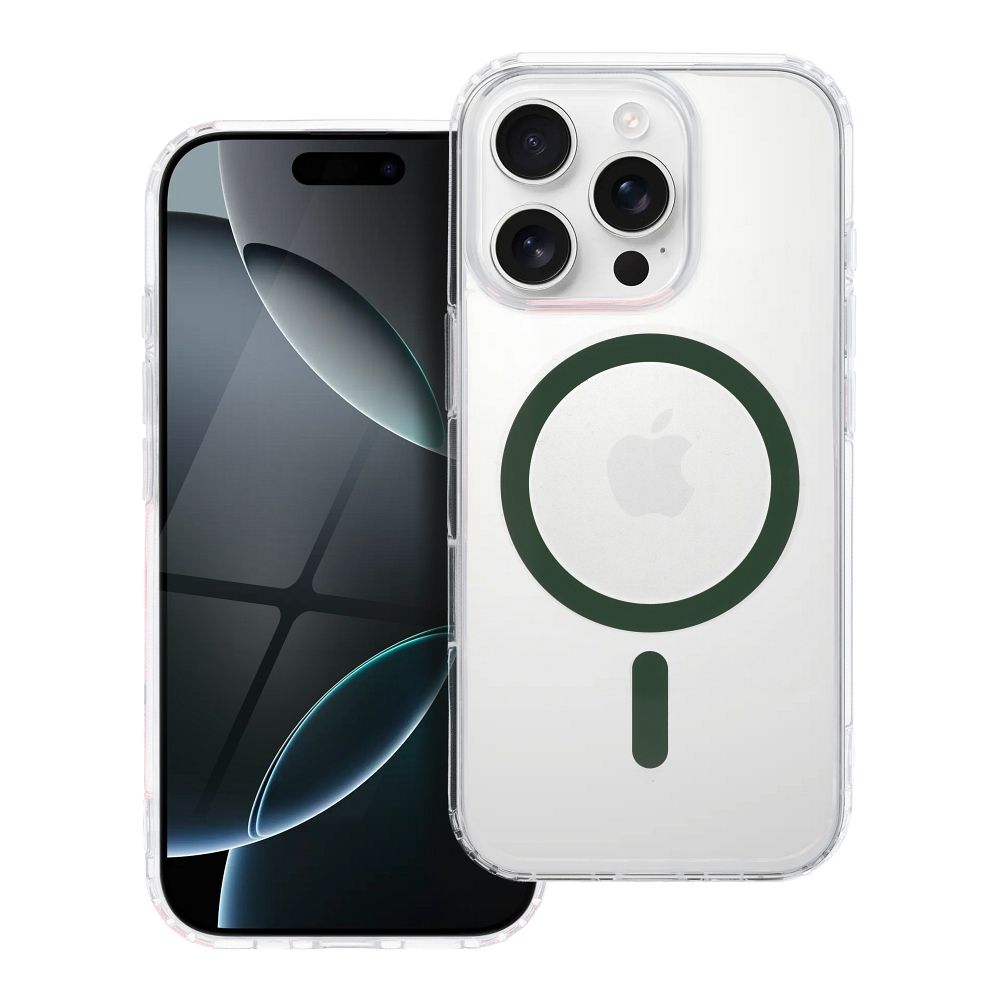 Drop Glue Colorful Ring Mag Cover compatible with MagSafe for SAMSUNG S26 Pro dark green