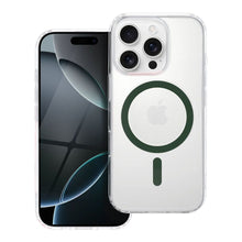 Заредете изображение във визуализатора на галерията – Case for Samsung S26 FE / S25 FE dark Drop Glue Colorful Ring Mag Cover compatible with MagSafe dark green
