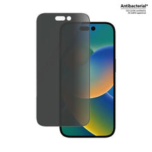 Заредете изображение във визуализатора на галерията – PanzerGlass Ultra-Wide Fit Antibacterial Privacy Tempered Glass for iPhone 14 Pro
