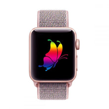 Заредете изображение във визуализатора на галерията – Tech-Protect Nylon Strap for Apple Watch 4/5/6/7/8/9/SE (38/40/41 mm) - Pink
