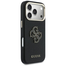 Заредете изображение във визуализатора на галерията – GUESS case for IPHONE 17 Pro Max GUHCP17X5PS4RGGK (PU FW Resin Logo) black
