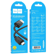 Заредете изображение във визуализатора на галерията – HOCO cable USB A to Micro USB 2,4A X113 1 m black
