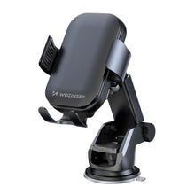 Заредете изображение във визуализатора на галерията – Wozinsky WUMID car holder with 15W inductive charger for dashboard - black
