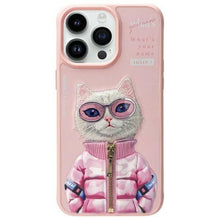 Заредете изображение във визуализатора на галерията – NIMMY case COOL&amp;CUTE 2.0 Cat for IPHONE 15 Pro Max pink
