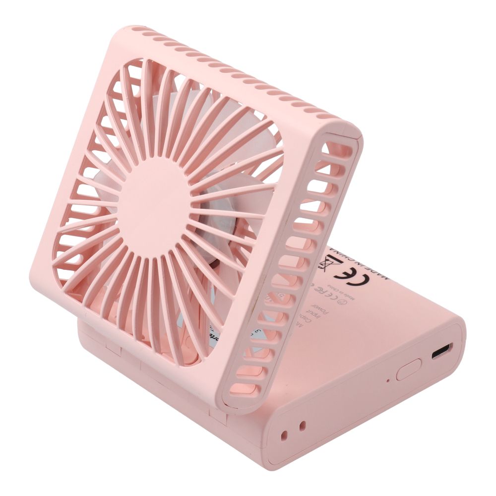 Portable fold fan F10 pink