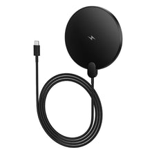 Заредете изображение във визуализатора на галерията – Wireless charger Hoco CW62 15W with cable USB C and digital display black

