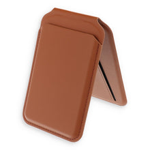Заредете изображение във визуализатора на галерията – Leather wallet with stand, compatible with MagSafe Satechi Vegan Leather Wallet Stand brown
