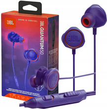 Заредете изображение във визуализатора на галерията – Wired earphones Jack 3,5 mm JBL Quantum 50 blue 
