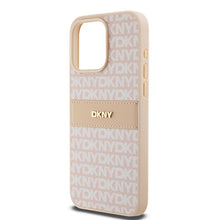 Заредете изображение във визуализатора на галерията – Original Case DKNY hardcase Leather Mono Stripe &amp; Metal Logo DKHCP15XPRTHSLP for Iphone 15 Pro Max pink

